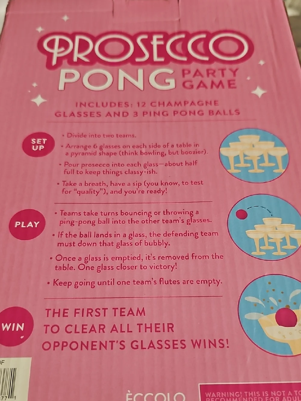N/A prosecco pong
